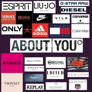 www. ABOUTYOU.com - mix  мультибренды ,  65% - 1 сорт, 35% - дефект- 25 кг